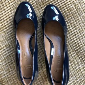 Patent Leather Navy Pumps